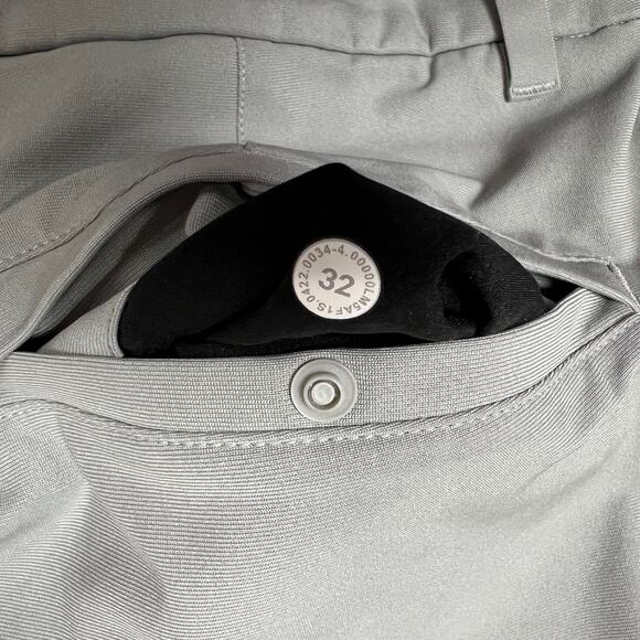 Lululemon Commission Pant Slim Fit Warpstreme SIZE 32 x 28 Silver Drop ABC Chino - Picture 3 of 13